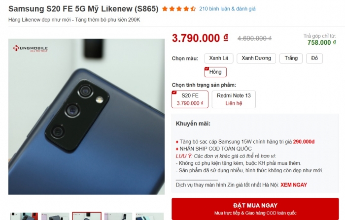 Đây là vua giảm giá flagship, rẻ hơn 12 triệu so với lúc mới ra mắt vẫn ăn đứt iPhone 16, Galaxy A56 day la vua giam gia flagship re hon 12 trieu so voi luc moi ra mat van an dut iphone 16 galaxy a56