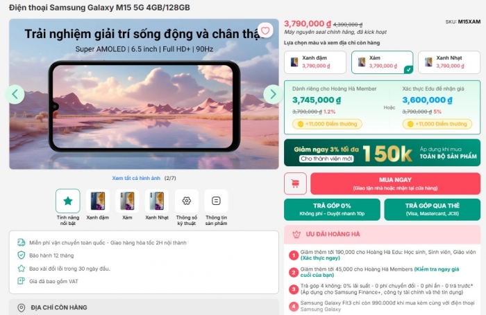 Đây là vua pin giá rẻ nhất của Samsung, dung lượng 6000 mAh hơn cả Galaxy S25 Ultra, so kè iPhone 16 day la vua pin gia re nhat cua samsung dung luong 6000 mah hon ca galaxy s25 ultra so ke iphone 16
