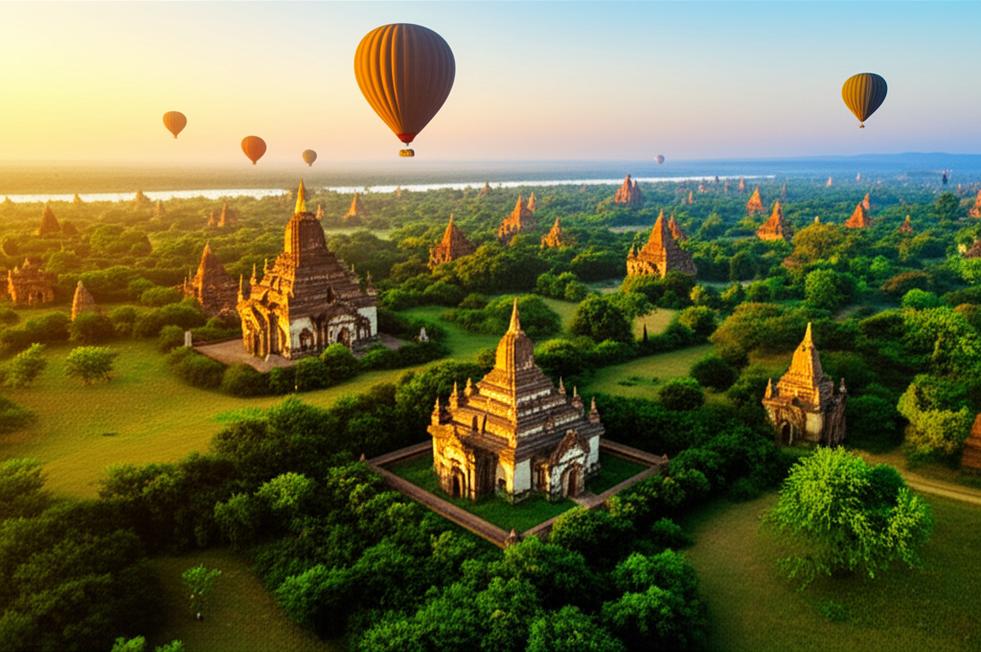 Săn Vé Máy Bay Đi Myanmar Giá Rẻ: Bí Quyết Chốt Deal Ngon! 1 Vé máy bay Myanmar: Ngắm bình minh Bagan kỳ vĩ.