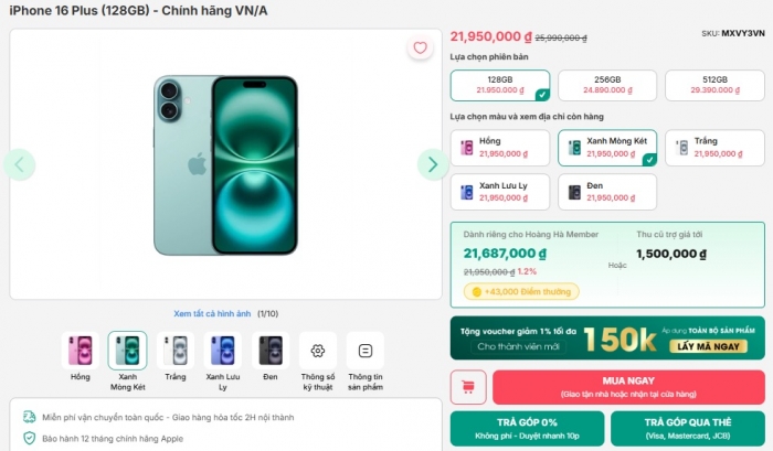 Vua màn lớn giá rẻ 2025 gọi tên iPhone 16 Plus, trang bị sắc bén, mượt mà như Galaxy S25 Ultra 1 Vua màn lớn giá rẻ 2025 gọi tên iPhone 16 Plus, trang bị sắc bén, mượt mà như Galaxy S25 Ultra vua man lon gia re 2025 goi ten iphone 16 plus trang bi sac ben muot ma nhu galaxy s25 ultra