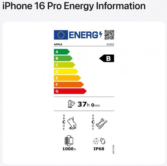 Apple chê phương pháp thử nghiệm để gắn nhãn năng lượng của châu Âu 1 Apple chê phương pháp thử nghiệm để gắn nhãn năng lượng của châu Âu