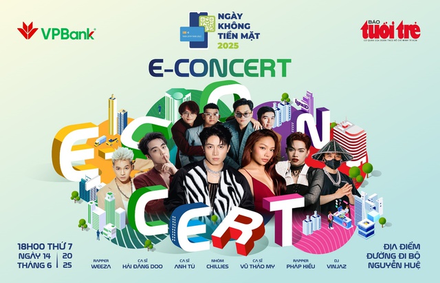 Dàn sao đình đám đổ bộ VPBank E-Concert tại Ngày không tiền mặt 2025