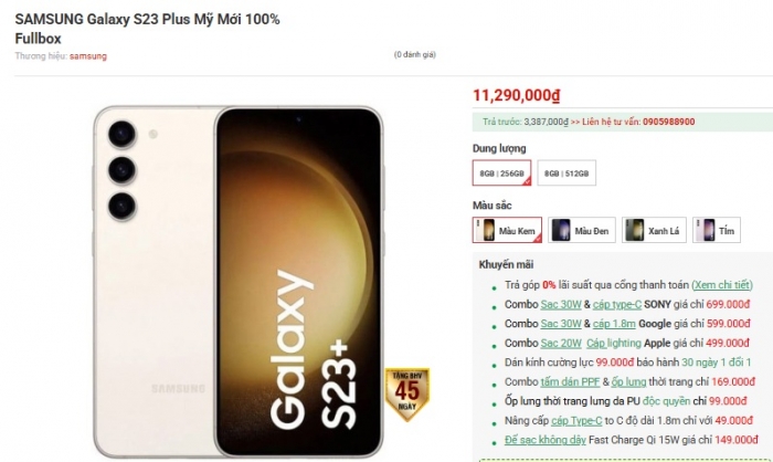 Galaxy S23 Plus rẻ bằng nửa iPhone 16 Pro Max, màn lớn 120Hz, camera zoom quang, kèm AI ăn đứt