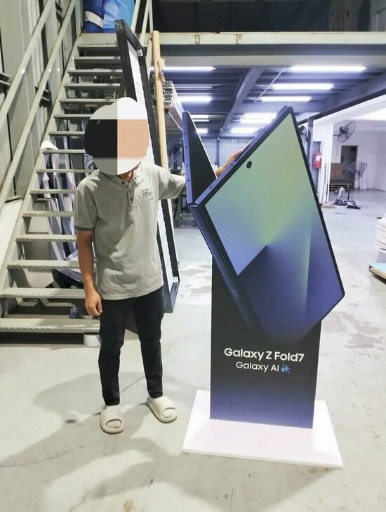 Galaxy Z Fold7 lộ thiết kế siêu mỏng cánh qua ảnh "chụp trộm" trong ... xưởng in 1 Galaxy Z Fold7 lộ thiết kế siêu mỏng cánh qua ảnh "chụp trộm" trong ..