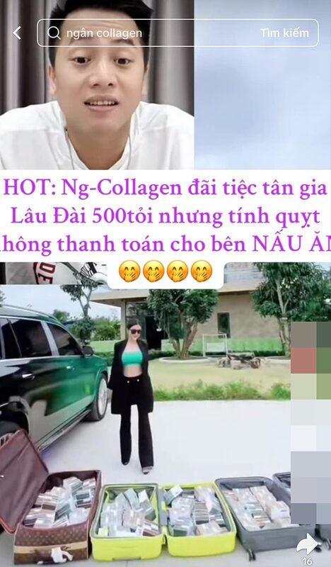 Rộ tin Ngân Collagen định ‘quỵt’ thanh toán tiền đãi tiệc tân gia lâu đài 500 tỷ, chủ nhà hàng đòi nợ liên tục 1 Rộ tin Ngân Collagen định ‘quỵt’ thanh toán tiền đãi tiệc tân gia lâu đài 500 tỷ, chủ nhà hàng đòi nợ liên tục