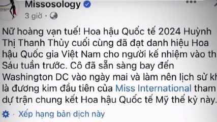 Fan sắc đẹp bất ngờ khi hoa hậu Thanh Thuỷ tạo nên lịch sử đầu tiên cho tổ chức Miss International